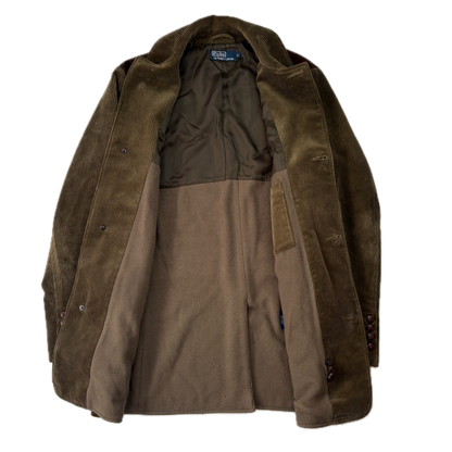 Polo Ralph Lauren Half Norfolk Corduroy Shooting Jacket Khaki - S