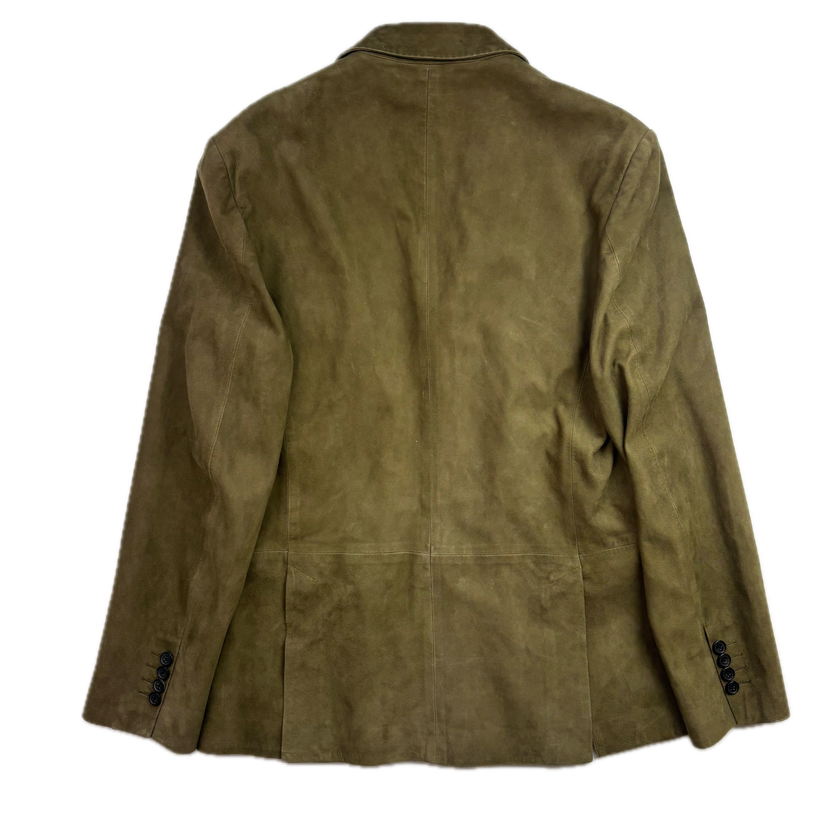 Polo Ralph Lauren Dark Green Suede Blazer Latch Collar Sports Coat - M