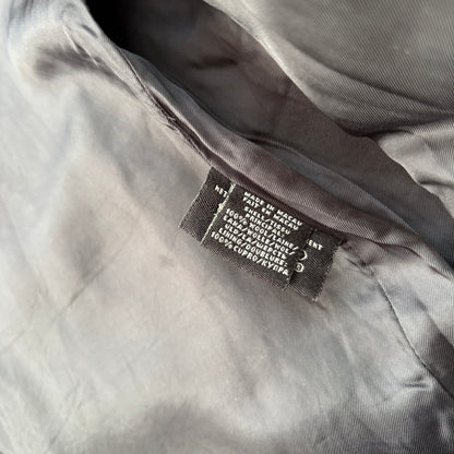 Rugby Ralph Lauren Dark Grey Herringbone Paddock Coat Overcoat (Wool) - L