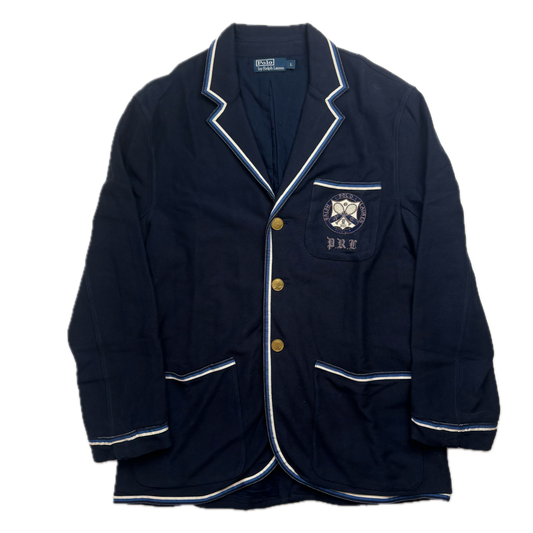 Polo Ralph Lauren Navy Tennis Blazer Sports Jacket Rowing - L