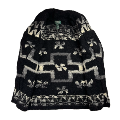 Lauren Aztec Hand Knit Cardigan (Wool) - M