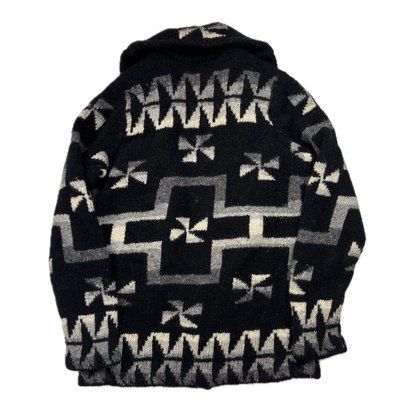 Lauren Aztec Hand Knit Cardigan (Wool) - M