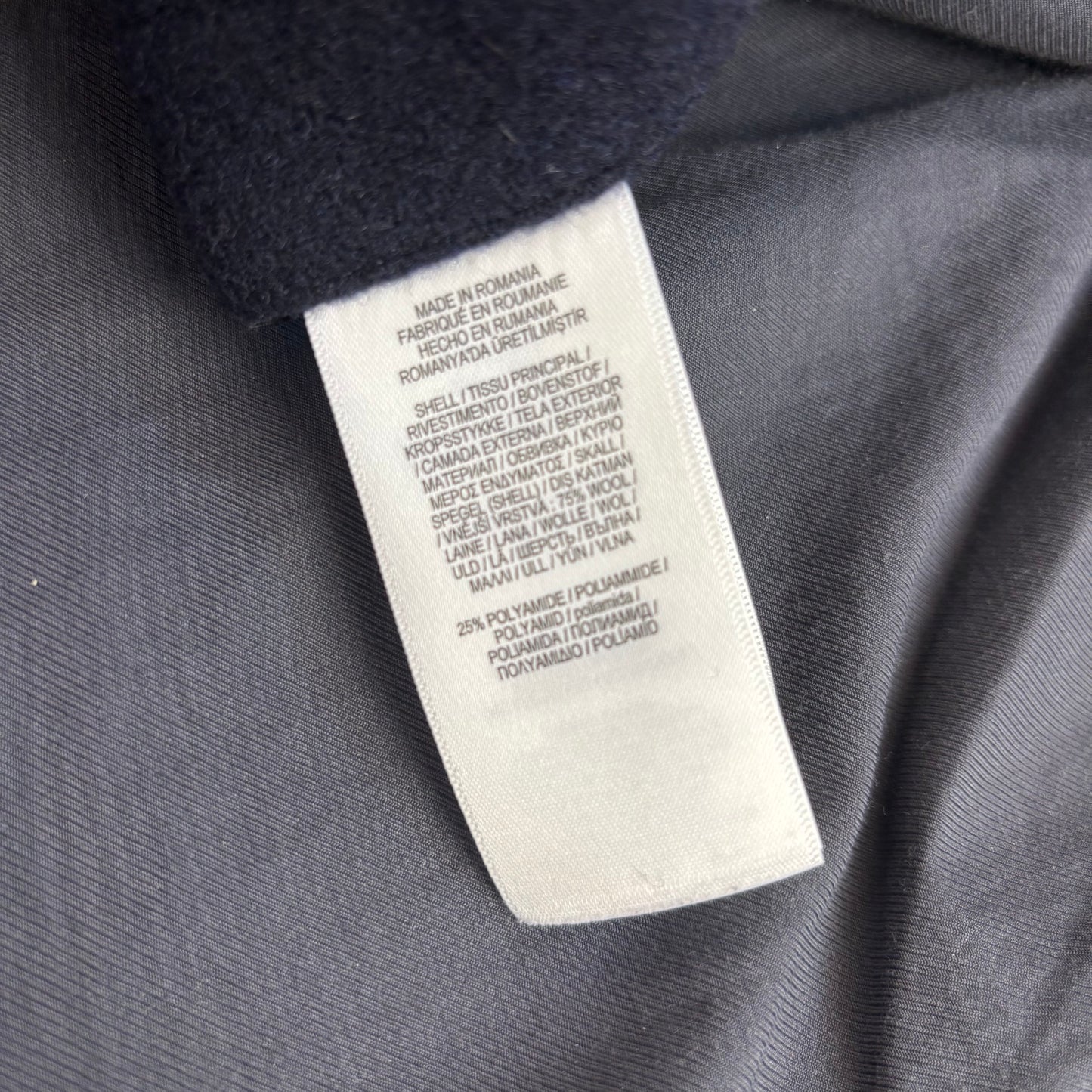 Polo Ralph Lauren Navy Melton Double Breasted Pea Coat (Wool Blend) - 48R