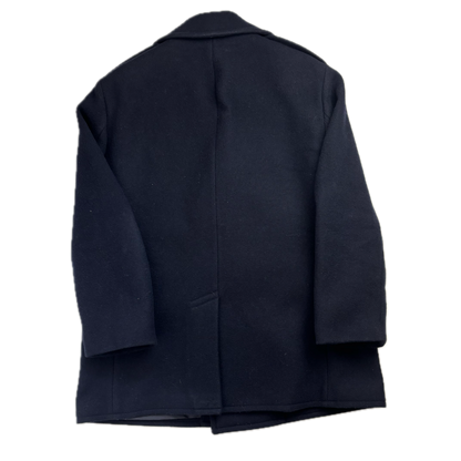 Polo Ralph Lauren Navy Melton Double Breasted Pea Coat (Wool Blend) - 48R