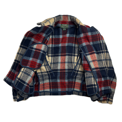 Polo Country Plaid Wool Moto Jacket - M