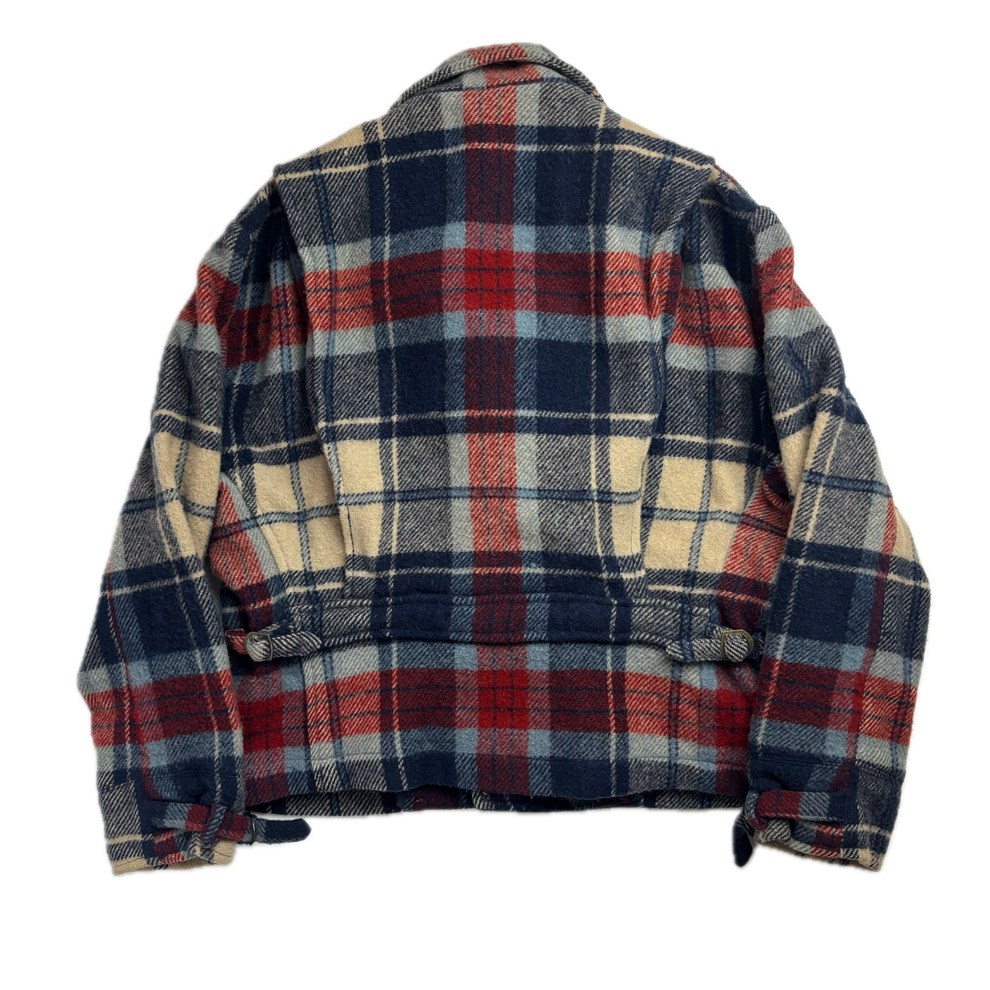 Polo Country Plaid Wool Moto Jacket - M