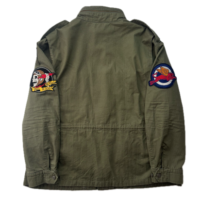 Polo Ralph Lauren Green Military Army Patches Field Parka Jacket  - XXL