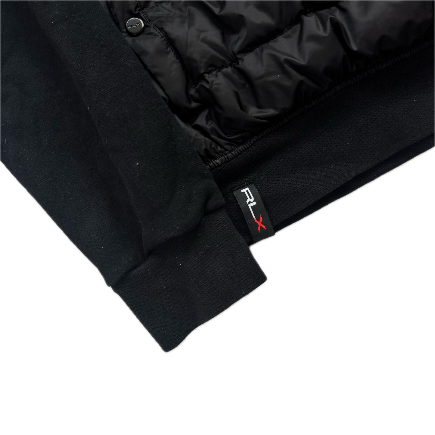 RLX Black Puffer Hoodie Hybrid - L