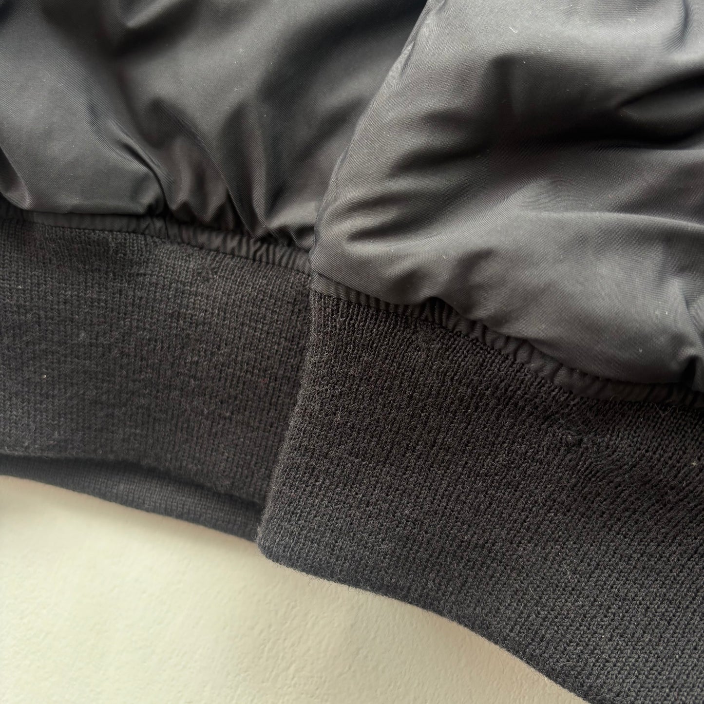 Polo Ralph Lauren Lambswool Collar Black Bomber Jacket - XXL