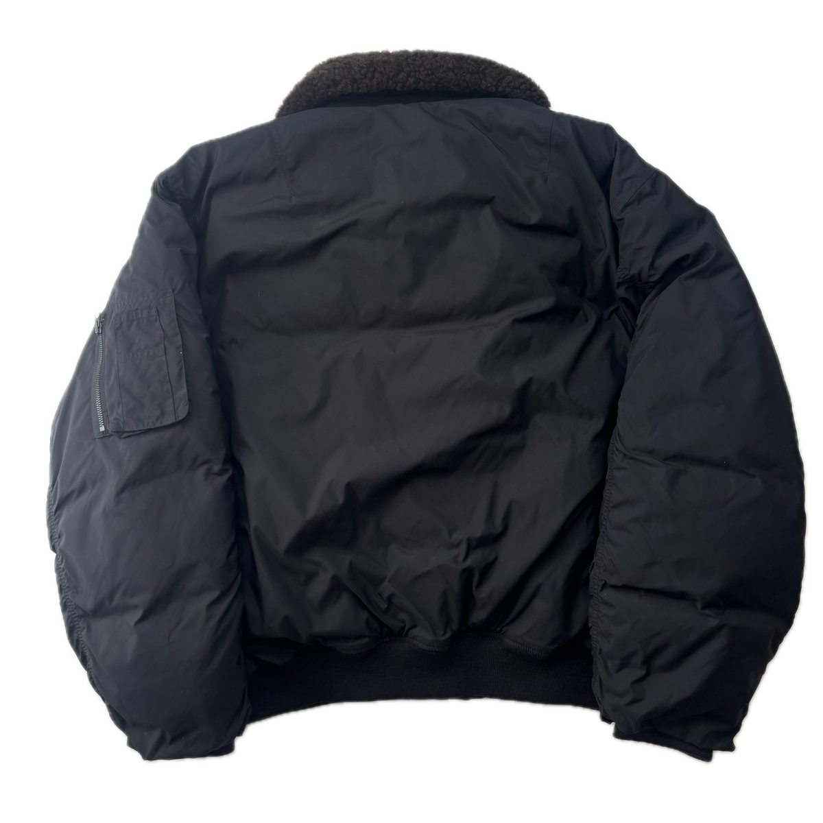 Polo Ralph Lauren Lambswool Collar Black Bomber Jacket - XXL