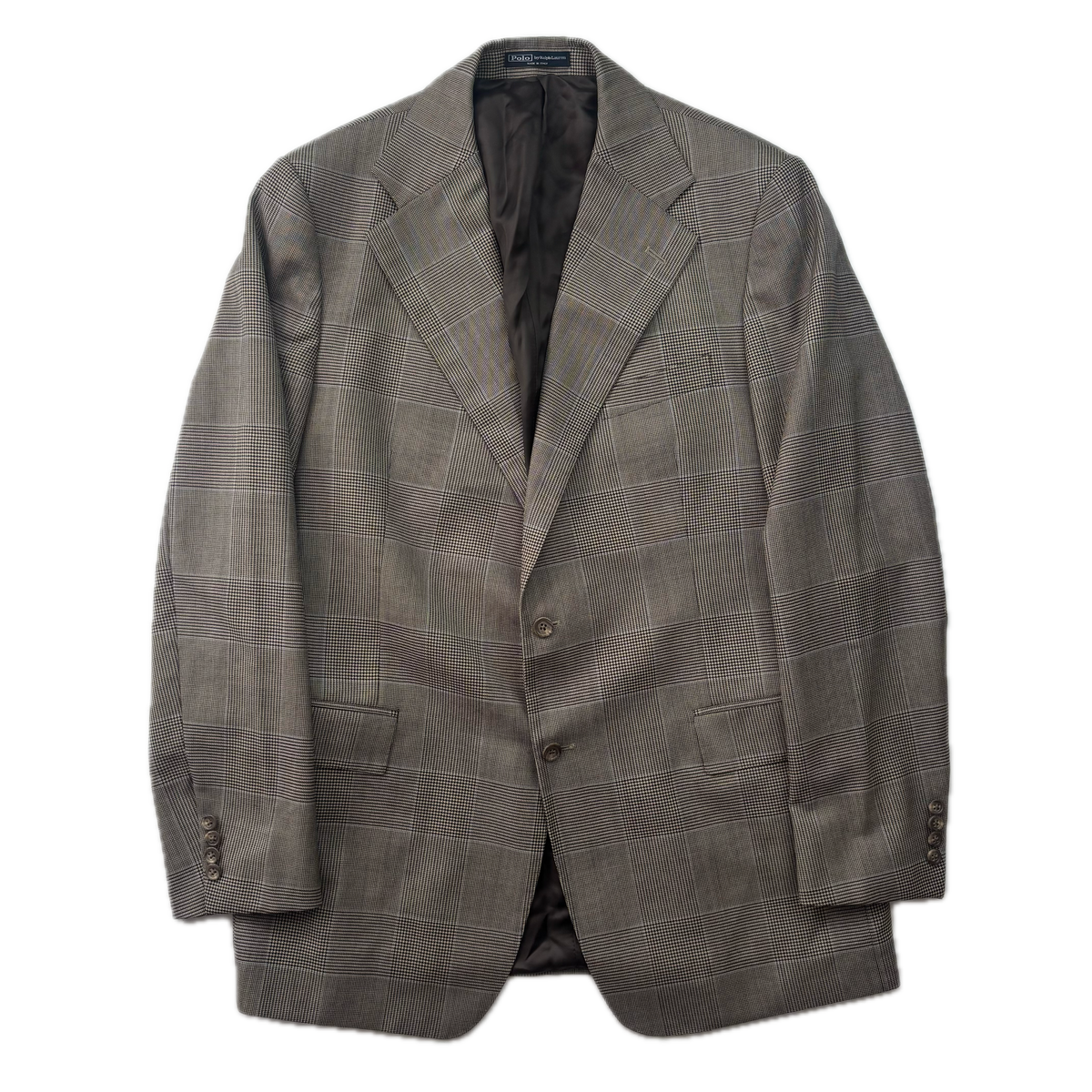 Polo Ralph Lauren Grey Prince Of Wales Check Garrison Blazer Glen Plaid (Wool) - 44L