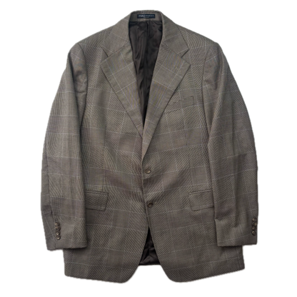 Polo Ralph Lauren Grey Prince Of Wales Check Garrison Blazer Glen Plaid (Wool) - 44L
