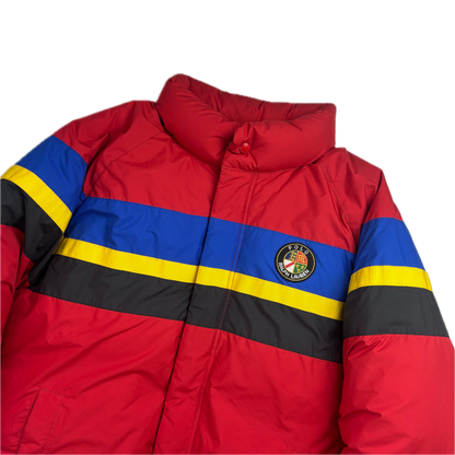 Polo Ralph Lauren Retro Red Cookie Patch Puffer Jacket Down Coat - M