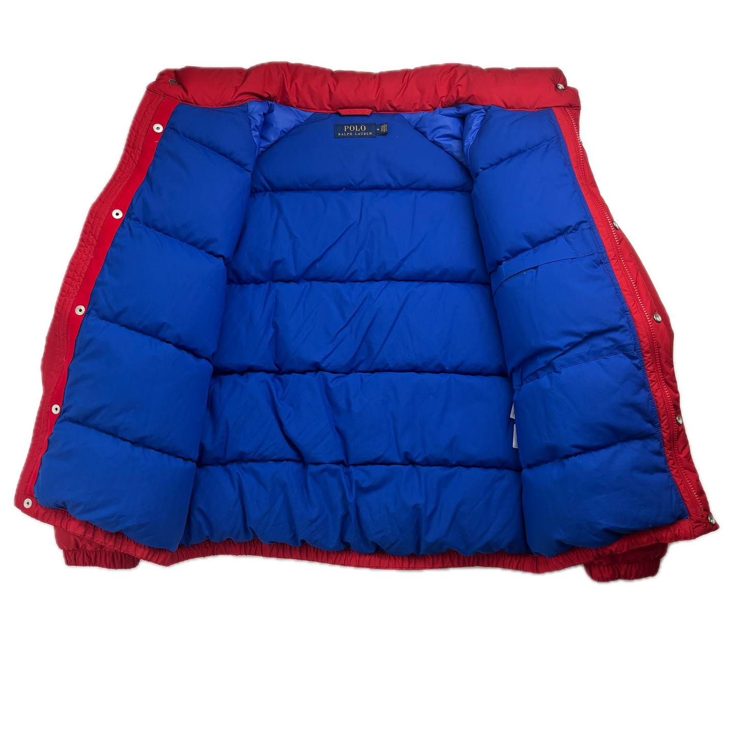 Polo Ralph Lauren Retro Red Cookie Patch Puffer Jacket Down Coat - M