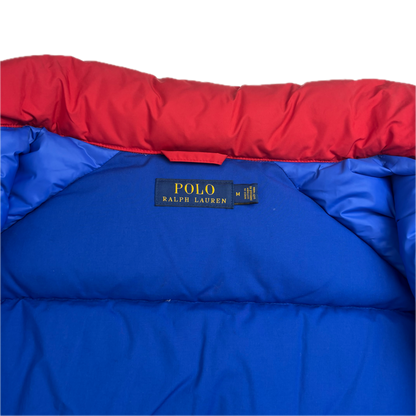 Polo Ralph Lauren Retro Red Cookie Patch Puffer Jacket Down Coat - M