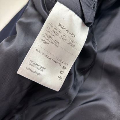 Ralph Lauren Black Label Navy Chesterfield Paddock Coat Overcoat (Cashmere) - 40R