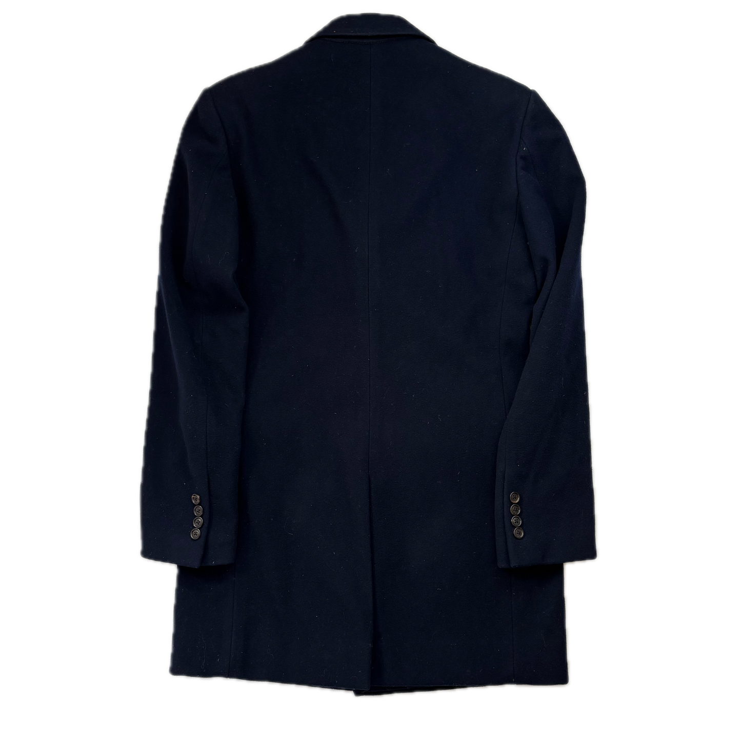 Ralph Lauren Black Label Navy Chesterfield Paddock Coat Overcoat (Cashmere) - 40R