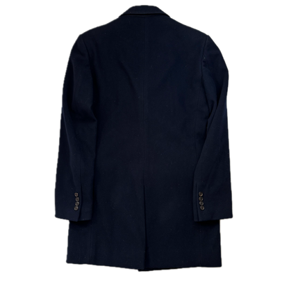 Ralph Lauren Black Label Navy Chesterfield Paddock Coat Overcoat (Cashmere) - 40R