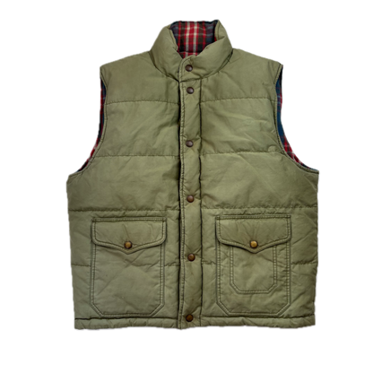 Rugby Reversible Plaid Brushed Cotton Hunting Gilet - L