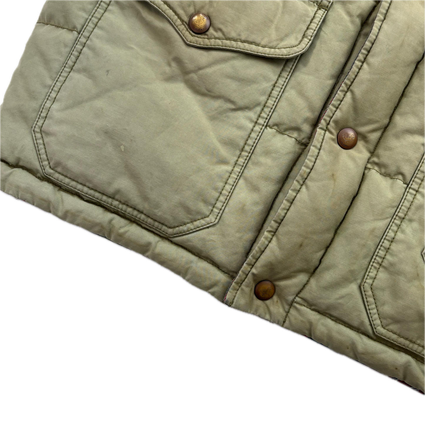 Rugby Reversible Plaid Brushed Cotton Hunting Gilet - L