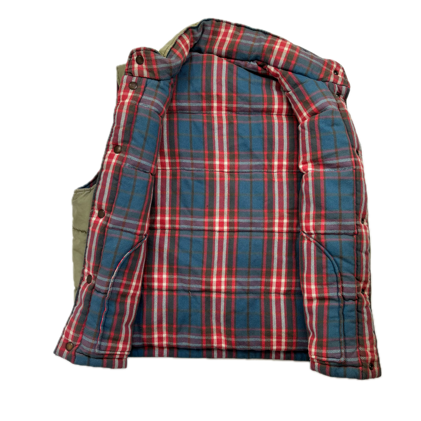 Rugby Reversible Plaid Brushed Cotton Hunting Gilet - L