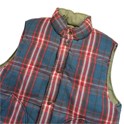 Rugby Reversible Plaid Brushed Cotton Hunting Gilet - L