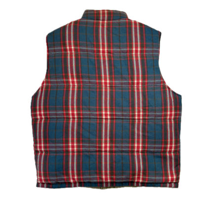 Rugby Reversible Plaid Brushed Cotton Hunting Gilet - L
