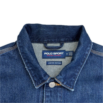 Polo Sport Ralph Lauren Denim USA Flag Trucker Jacket - M