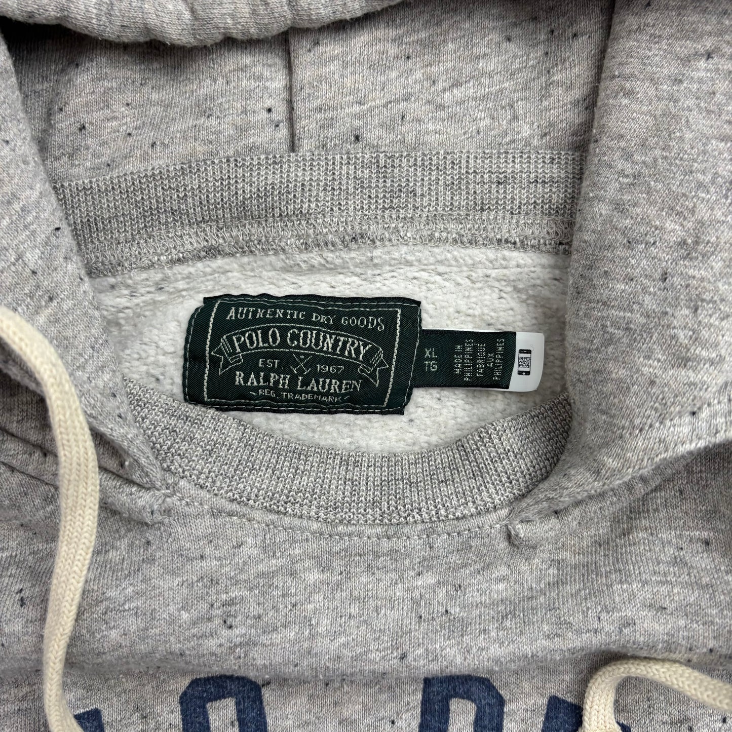 Polo Country Grey Bear Hoodie - XL