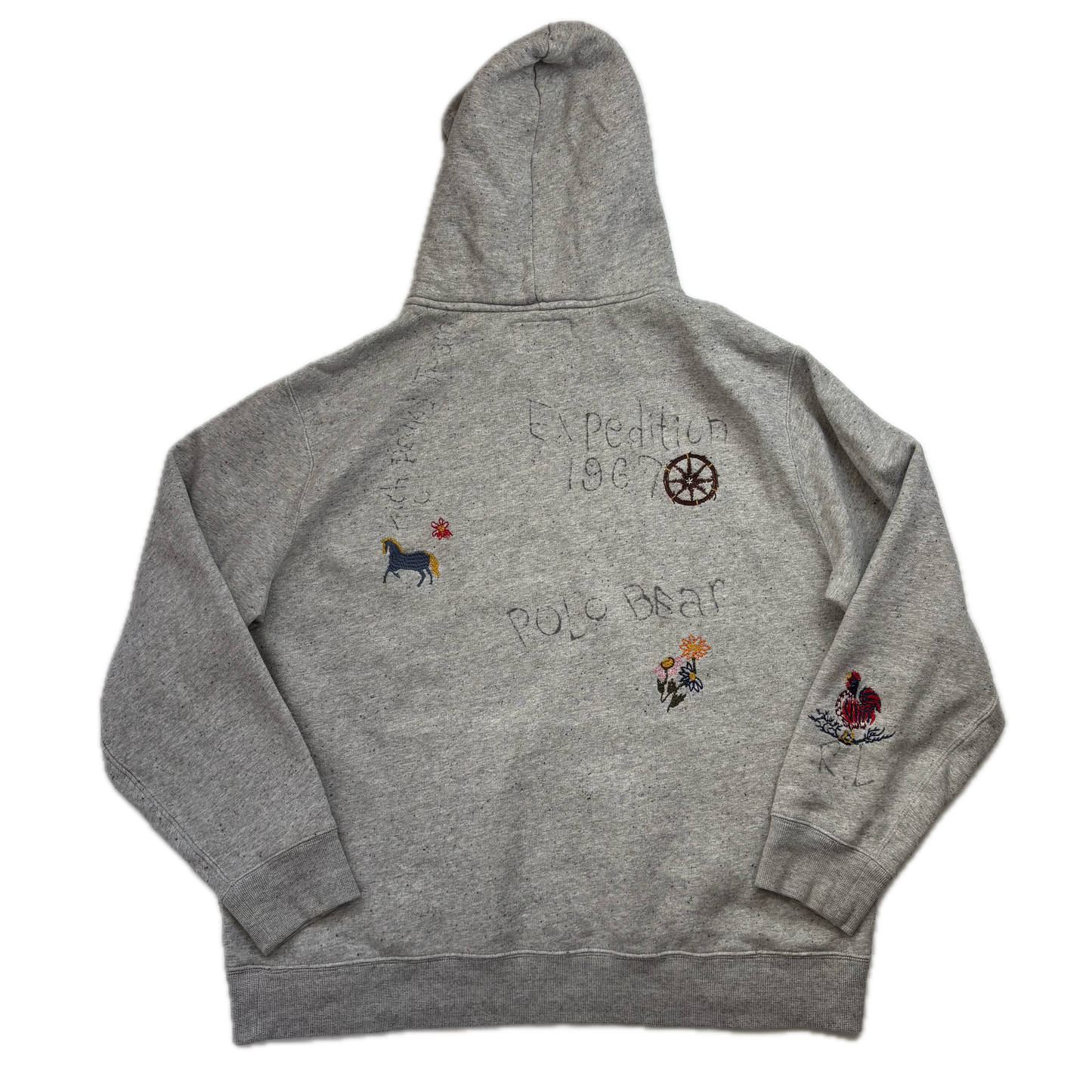 Polo Country Grey Bear Hoodie - XL