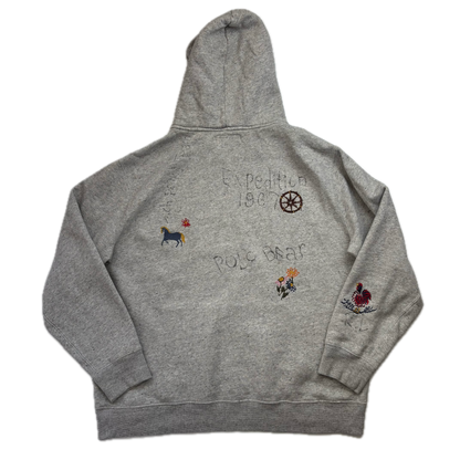 Polo Country Grey Bear Hoodie - XL