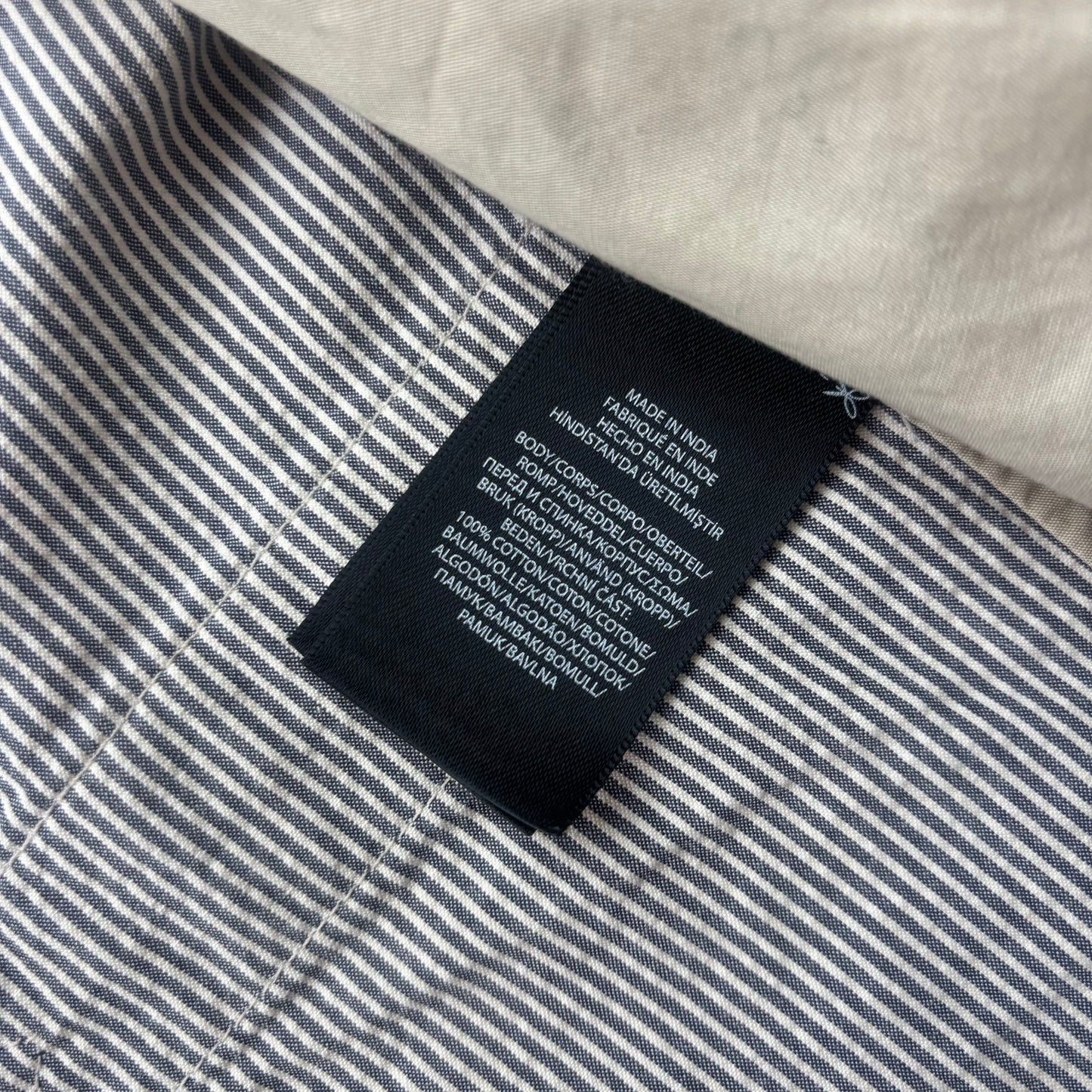 RRL Ralph Lauren Blue Seersucker Waistcoat (Cotton) - L