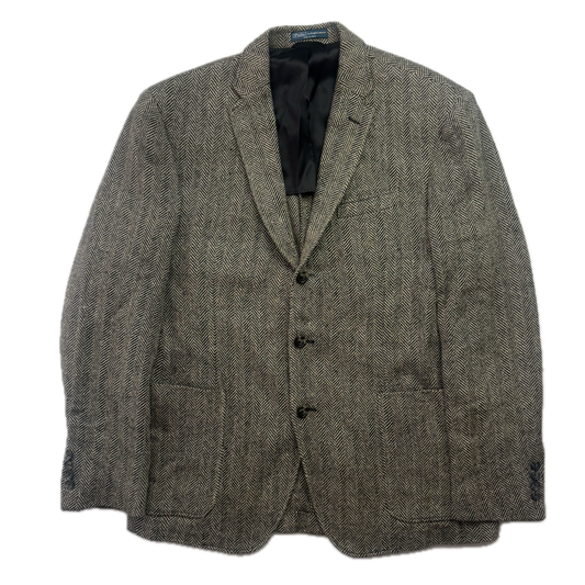 Polo Ralph Lauren Grey Herringbone Blazer (Flax Silk Wool) - 42R