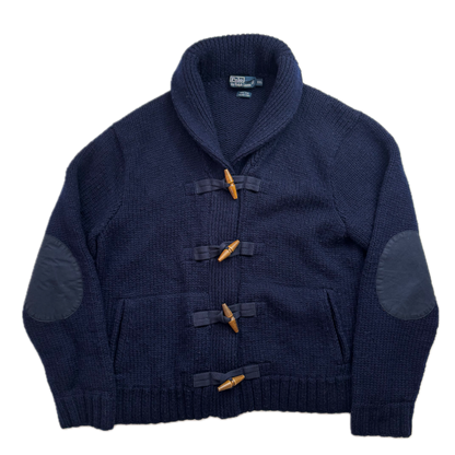 Polo Ralph Lauren Navy Hand Knit Toggle Cardigan (Wool) -  XXL