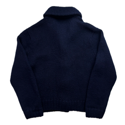 Polo Ralph Lauren Navy Hand Knit Toggle Cardigan (Wool) -  XXL