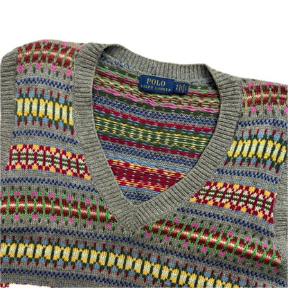 Polo Ralph Lauren Fairisle Vest (Silk Cotton Cashmere) - S