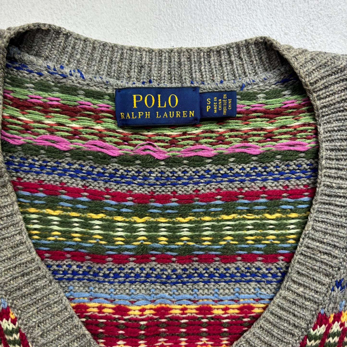 Polo Ralph Lauren Fairisle Vest (Silk Cotton Cashmere) - S