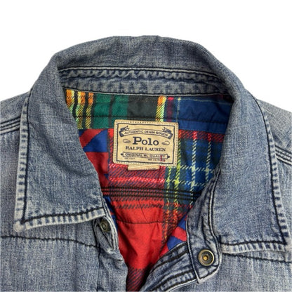 Polo Ralph Lauren Denim Aztec Quilt Lined Over Shirt Indigo (Cotton) - L