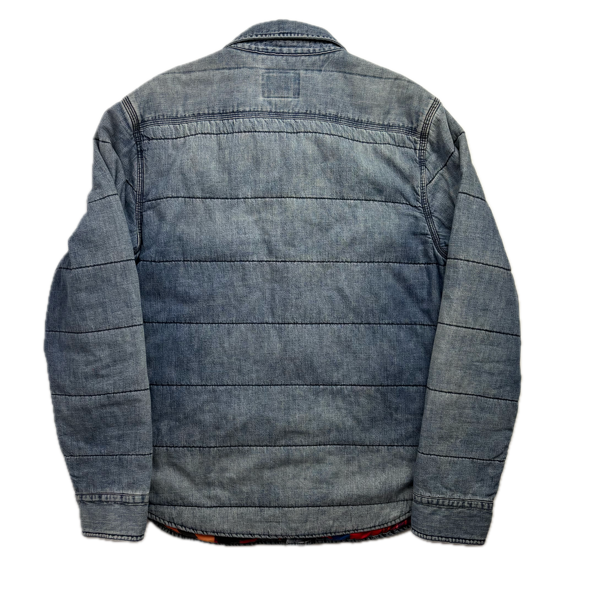 Polo Ralph Lauren Denim Aztec Quilt Lined Over Shirt Indigo (Cotton) - L