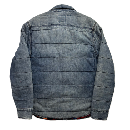 Polo Ralph Lauren Denim Aztec Quilt Lined Over Shirt Indigo (Cotton) - L