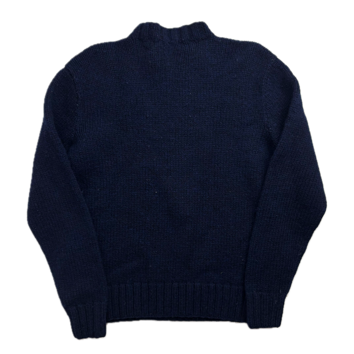 Polo Ralph Lauren Navy Hand Knit Star Jumper (Wool) -  S