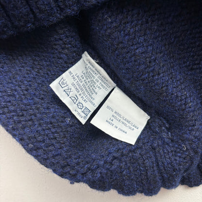 Polo Ralph Lauren Navy Hand Knit Star Jumper (Wool) -  S