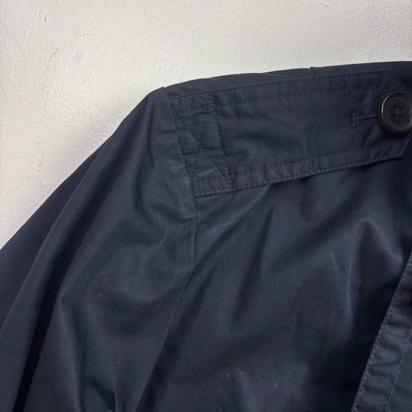Polo Ralph Lauren Navy Utility Double Breasted Rain Mac Coat - M