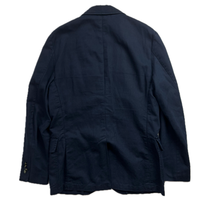 Polo Ralph Lauren Navy Tennis Crest Blazer Sports Jacket (Cotton Linen) - 40R