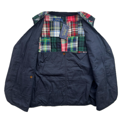 Polo Ralph Lauren Patchwork Madras Plaid Utility Vest - M