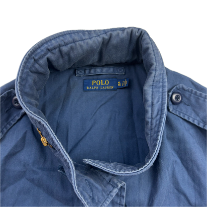 Polo Ralph Lauren Navy Blue Military Army Parka Jacket  - XL