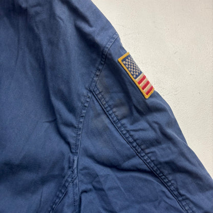 Polo Ralph Lauren Navy Blue Military Army Parka Jacket  - XL