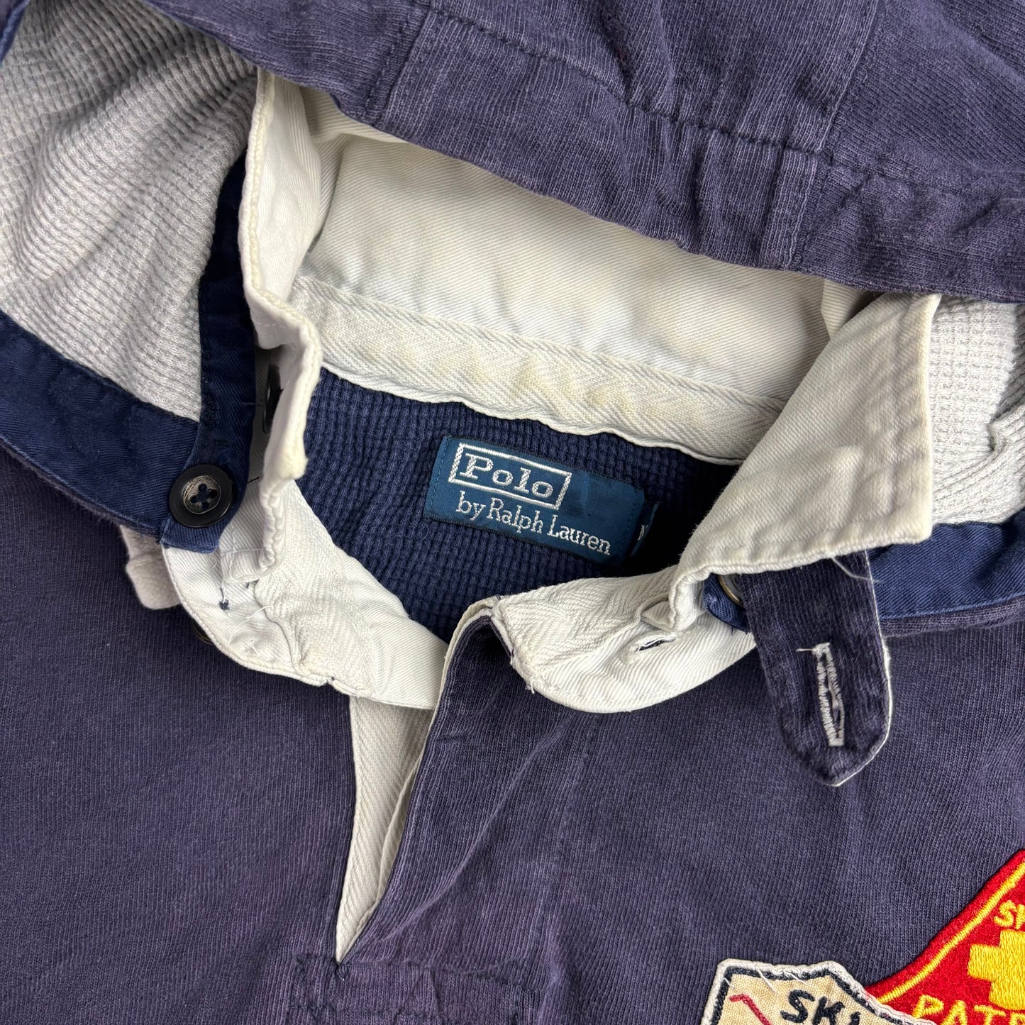 Polo Ralph Lauren Ski Patrol Hooded Rugby Shirt - M