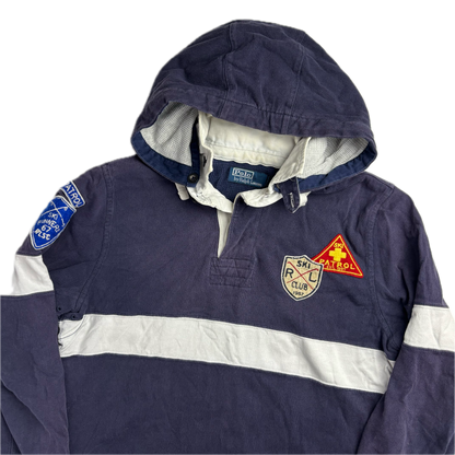 Polo Ralph Lauren Ski Patrol Hooded Rugby Shirt - M