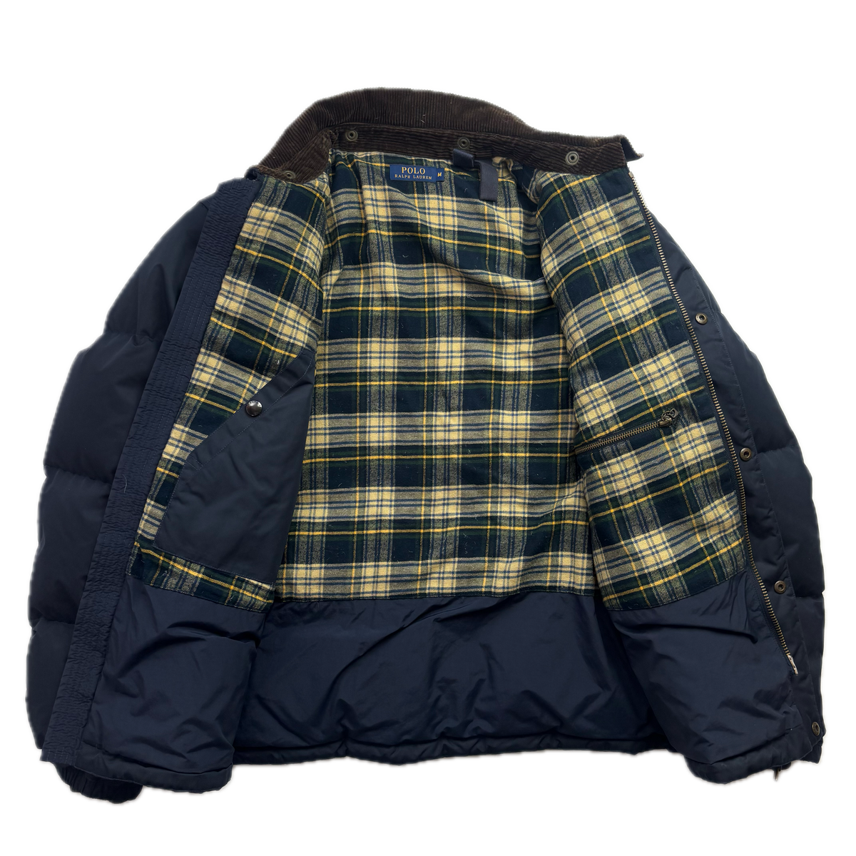 Polo Ralph Lauren Navy Hooded Shooting Puffer Jacket Down Coat - M